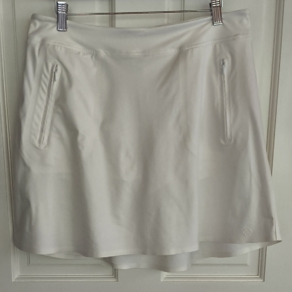 G/FORE Snow (white) Effortless Skort, Size L
